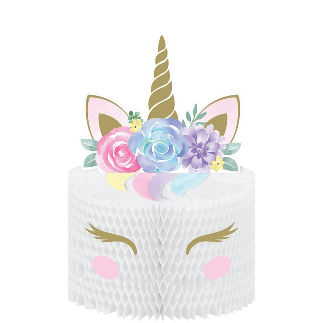 Unicorn Tafeldecoratie 30cm van Creative Converting koop je bij Partywinkel