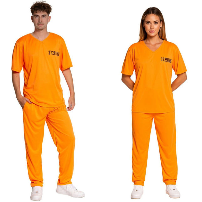 Prisionero Naranja Crooks Traje Uni