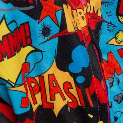 Traje de esquí de los 80 con gafas Cómic - Unisex