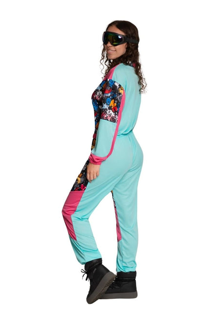 Traje de esquí de los 80 con gafas Funky - Unisex