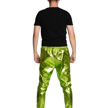 Pantalones Disco Verde Metalizado