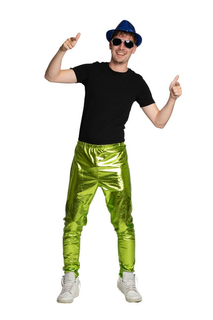 Pantalones Disco Verde Metalizado