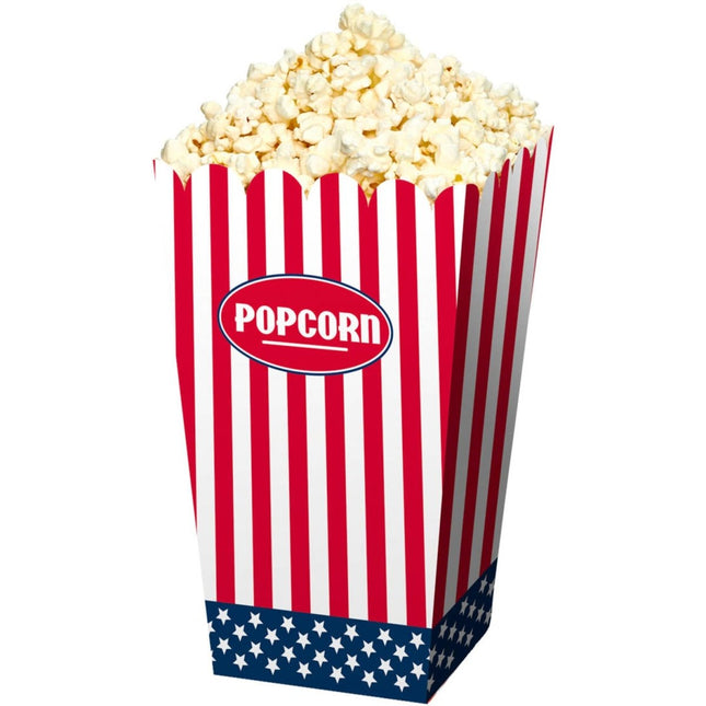 Usa Popcorn Bakjes Party 4st van Folat koop je bij Partywinkel