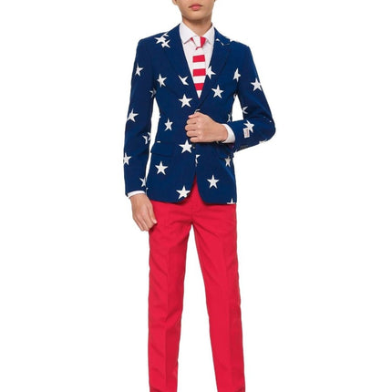 USA Stars Stripes Pak Jongen Tiener OppoSuits van OppoSuits koop je bij Partywinkel