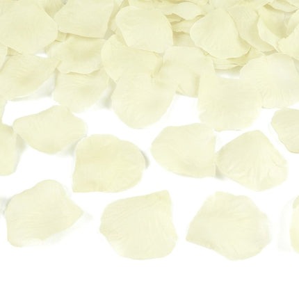 Vanille Creme Rozenblaadjes 500st van Partydeco koop je bij Partywinkel