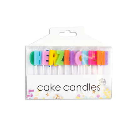Verjaardagskaarsjes Herzlichen Gl√ºckwunsch 2,5cm van WeFiesta koop je bij Partywinkel