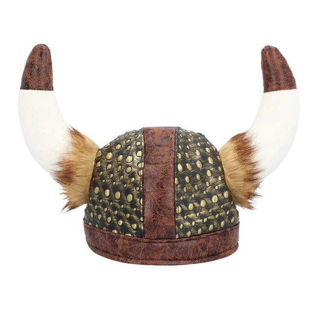 Viking Helm Bruin Wit - Partywinkel - 8712026011985