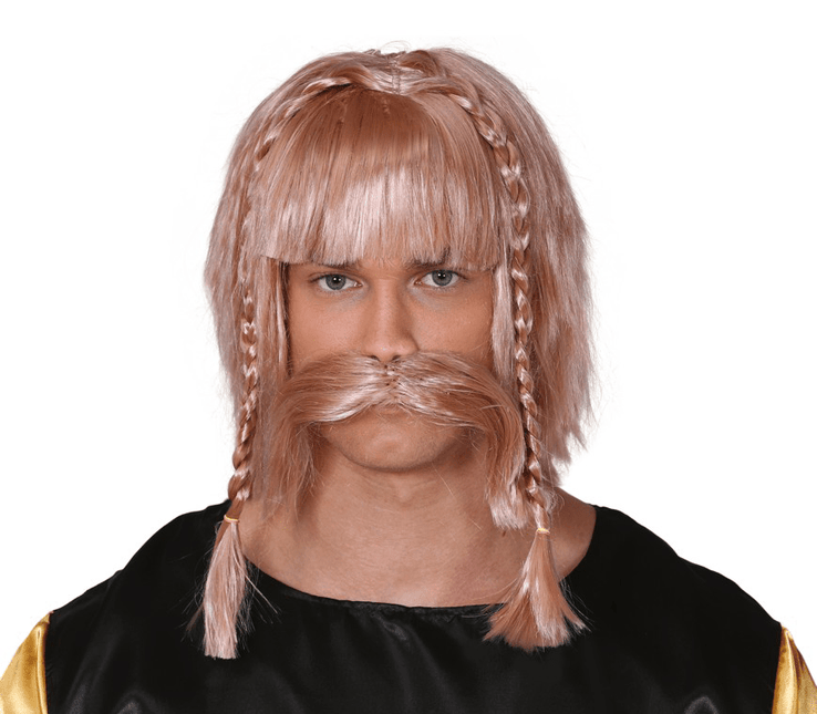 Viking Pruik Snor van Fiestas Guirca koop je bij Partywinkel