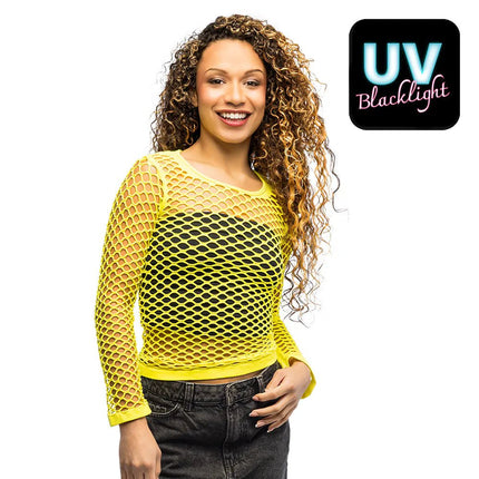Visnet Shirt Geel van Boland koop je bij Partywinkel