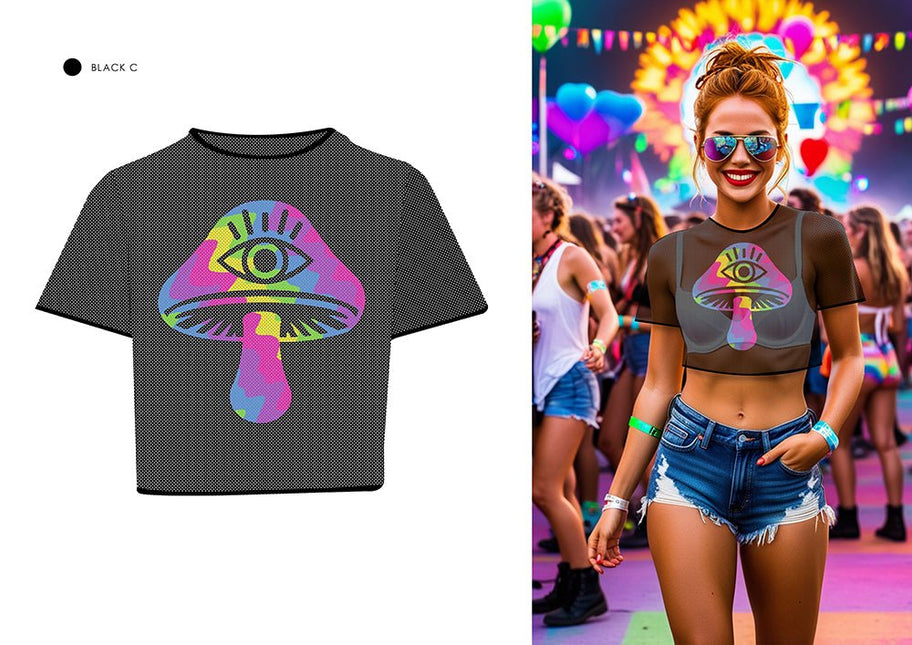 Visnet Shirt Paddenstoel van Fiestas Guirca koop je bij Partywinkel