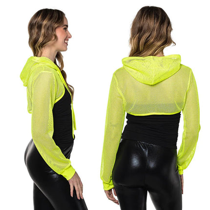 Visnet Vest Geel Neon van Boland koop je bij Partywinkel