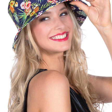 Hawaii Bucket Hat Ananas van Wilbers & Wilbers koop je bij Partywinkel