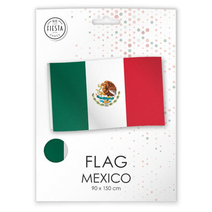 Vlag Mexico 1,5m van WeFiesta koop je bij Partywinkel