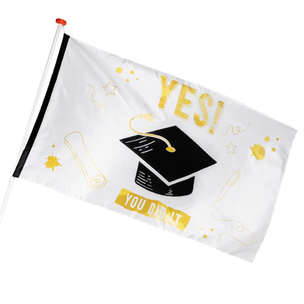 Vlag Yes You Did It 1,5m van Boland koop je bij Partywinkel