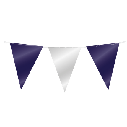 Vlaggenlijn donkerblauw zilver van Paper Dreams koop je bij Partywinkel