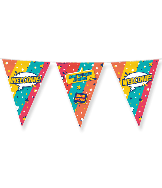 Vlaggenlijn Welcome 10m van Paper Dreams koop je bij Partywinkel