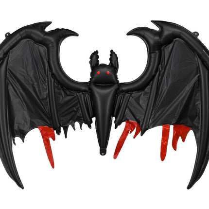 Vleermuis Ballon Zwart Leeg 1,20m van Partydeco koop je bij Partywinkel