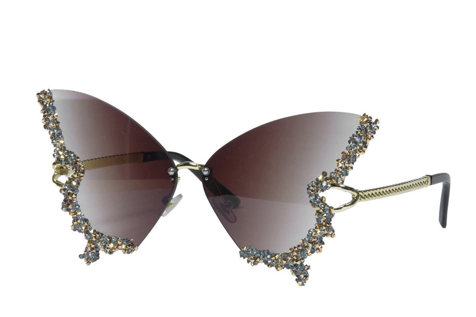 Vlinder Bril Bruin - Partywinkel - 8720059076116