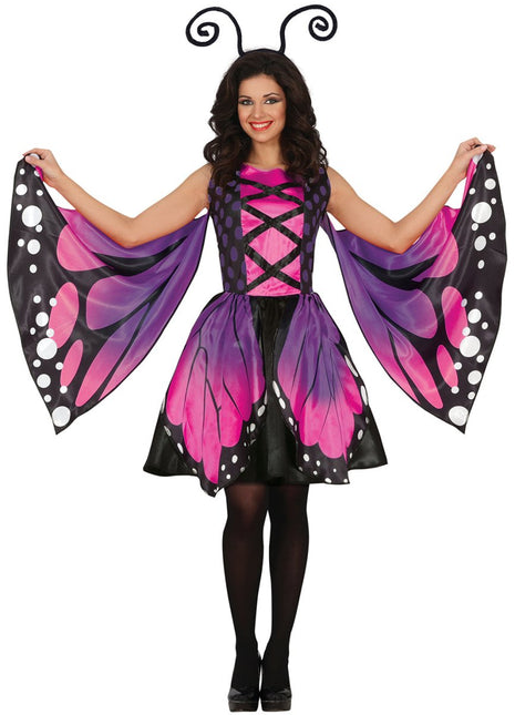 Vlinder Kostuum Paars Dames Vlinder van Fiestas Guirca koop je bij Partywinkel