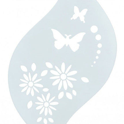 Vlinder Make Up Sjabloon Met Bloemen van Superstar koop je bij Partywinkel