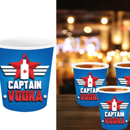Vodka Shotglaasjes 6cm 3st - Partywinkel - 8434077311745