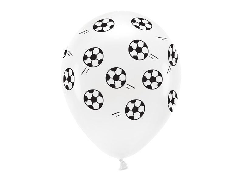 Voetbal Ballonnen 33cm 6st van Partydeco koop je bij Partywinkel