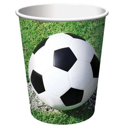 Voetbal Bekers 256ml 8st van Creative Converting koop je bij Partywinkel