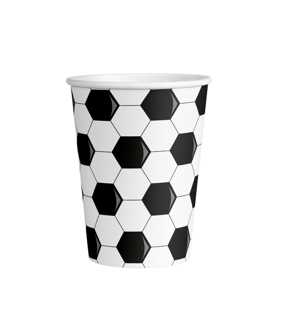Voetbal Bekers 9cm 8st van Paper Dreams koop je bij Partywinkel