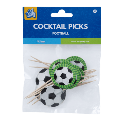 Voetbal Cocktailprikkers van Paper Dreams koop je bij Partywinkel