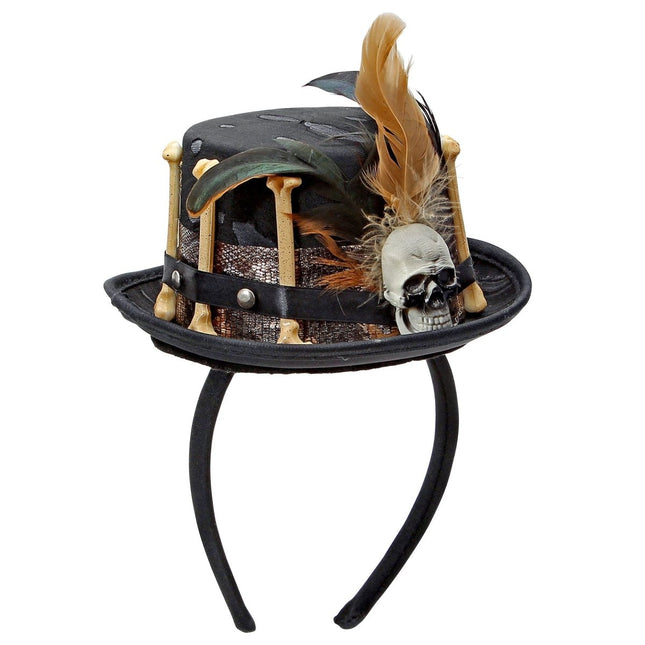 Voodoo Pop Haarband Mini Hoed van Widmann koop je bij Partywinkel