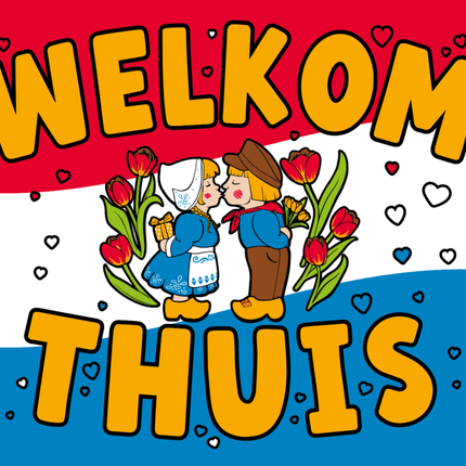 Welkom Thuis Gevelvlag Xxl 1,5m - Partywinkel - 8716764244230