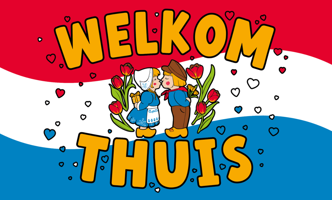 Welkom Thuis Gevelvlag Xxl 1,5m - Partywinkel - 8716764244230