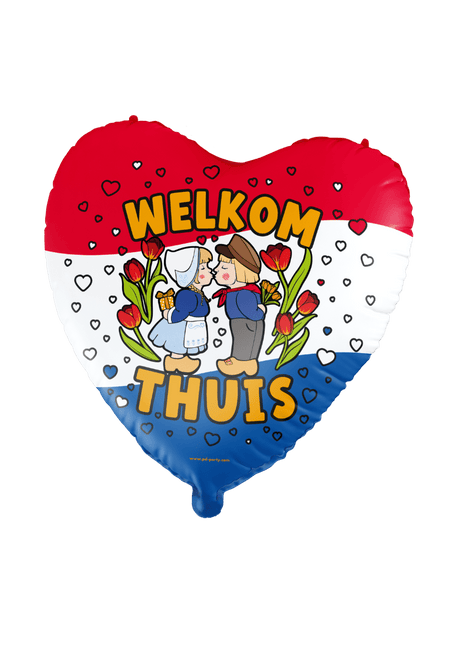 Welkom Thuis Helium Ballon Leeg 60cm - Partywinkel - 8716764244353