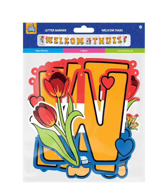Welkom Thuis Letterslinger 3m - Partywinkel - 8716764244292