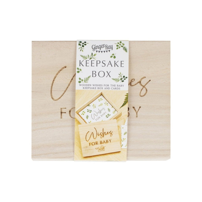 Wenskaarten Box Baby Hout van Ginger Ray koop je bij Partywinkel
