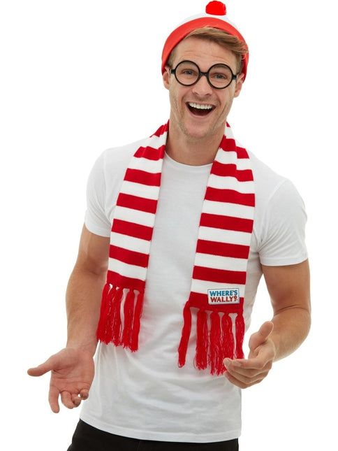 Where's Wally? Verkleedset muts, bril en sjaal van Smiffys koop je bij Partywinkel