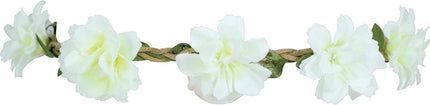 White flower crown van Fiestas Guirca koop je bij Partywinkel