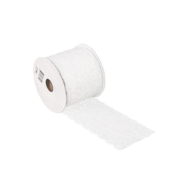 Cinta Encaje Blanco 7Cm 2m