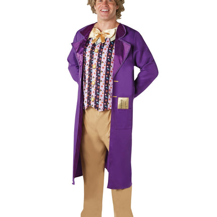 Disfraz de Willy Wonka Morado Hombre