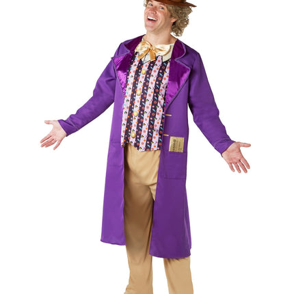 Disfraz de Willy Wonka Morado Hombre