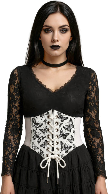 Wit Corset Dames Vlinders van Fiestas Guirca koop je bij Partywinkel