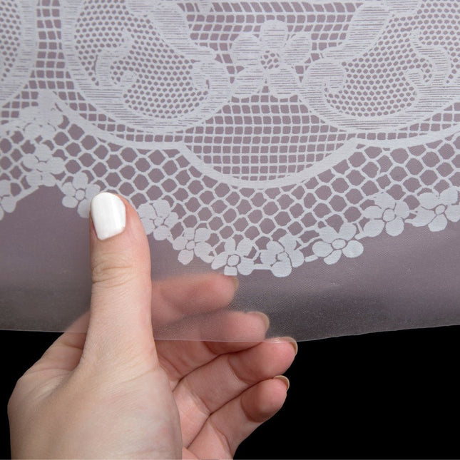 Wit Tafelkleed Kant 2,74m van Unique koop je bij Partywinkel