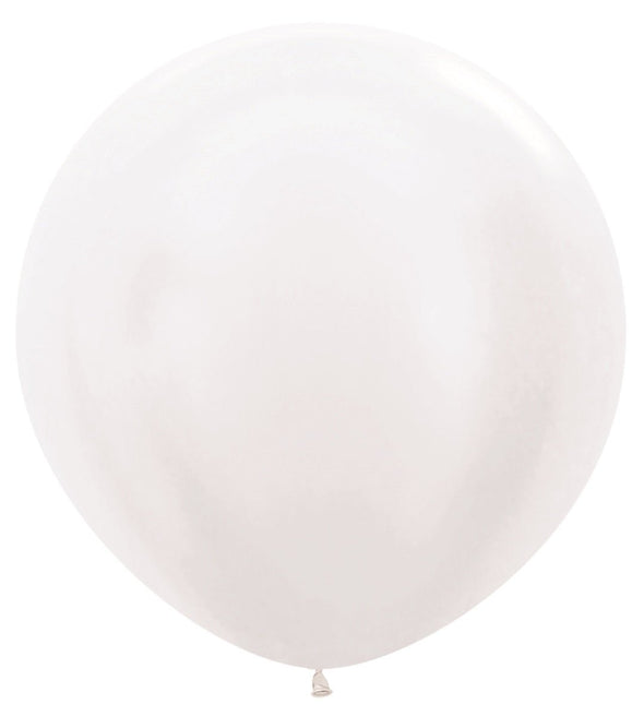 Witte Ballonnen Latex 91cm 2st van Sempertex koop je bij Partywinkel