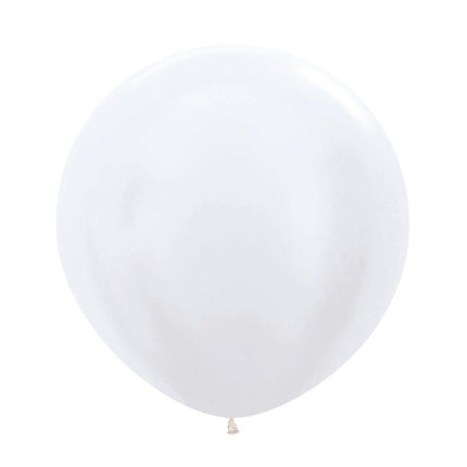 Witte Ballonnen Pearl 61cm 3st van Sempertex koop je bij Partywinkel