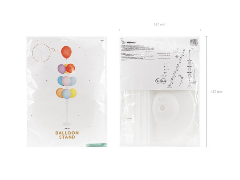 Witte Ballonnenstandaard 1,6m van Partydeco koop je bij Partywinkel