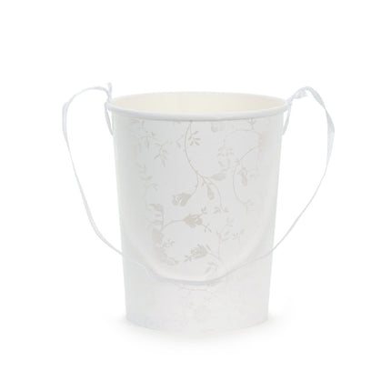 Witte Emmer Papier 13cm van Partydeco koop je bij Partywinkel