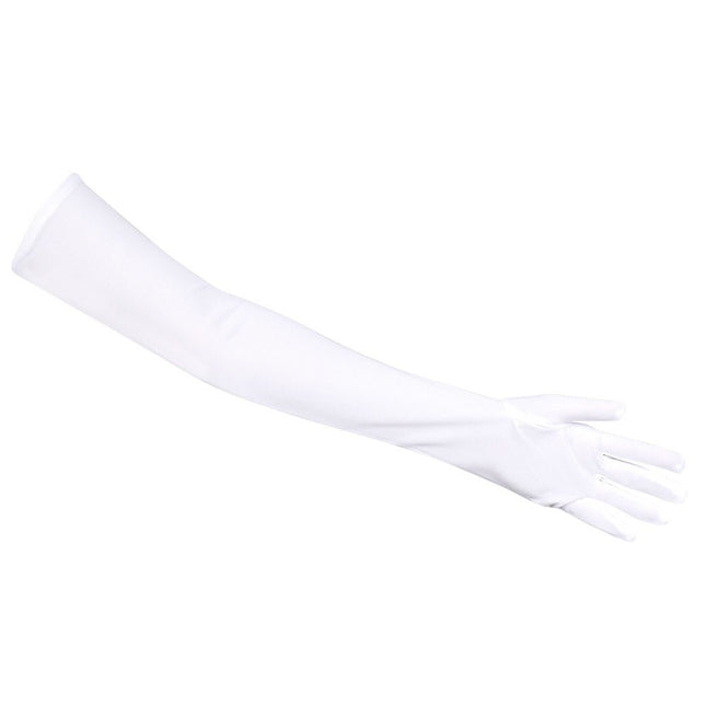 Witte Handschoenen Lang 40cm van Boland koop je bij Partywinkel