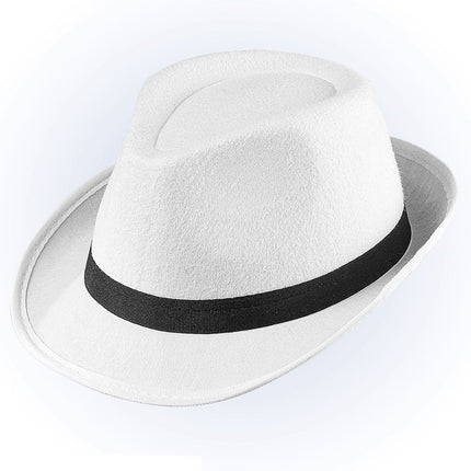 Witte Hoed Met Zwarte Band van Widmann koop je bij Partywinkel