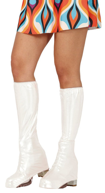 Witte Laarskappen 45cm - Partywinkel - 8434077270882