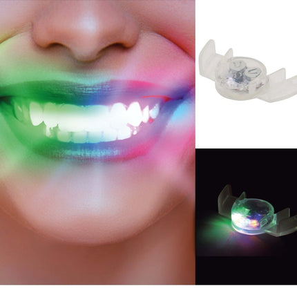 Witte Led Gebit Gekleurd - Partywinkel - 8434077209042